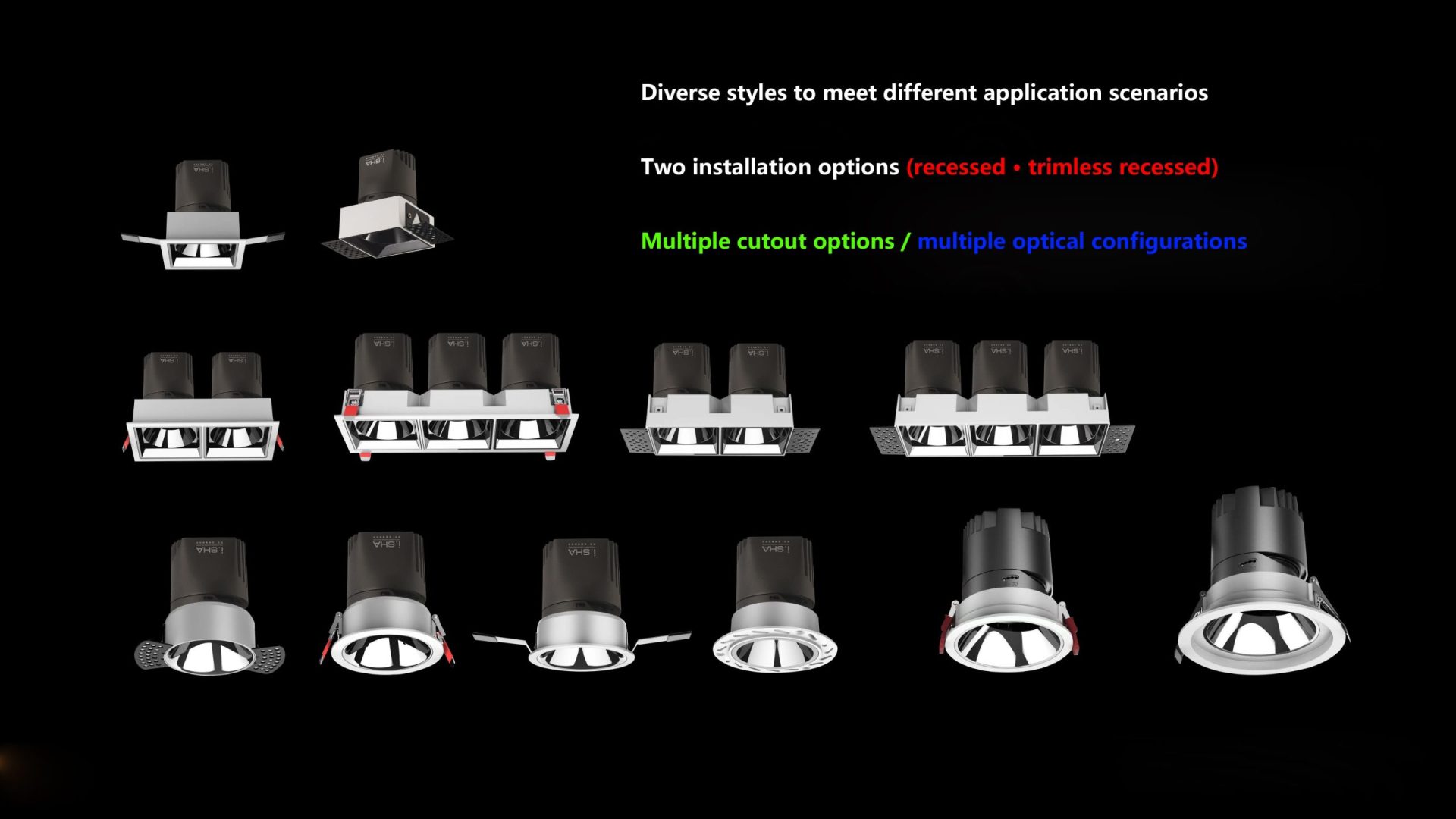 Yixing Series Commercial LED Downlight Lighting Solution | ISHA Lighting ISHA Lighting Yixing Series commercial LED downlight lighting solution for hotel, office, retail and architectural spaces