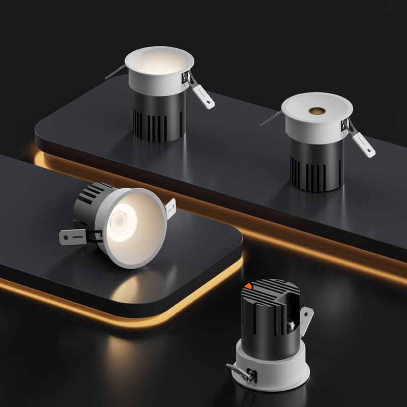 KX3168 Mini Aperture Integrated LED Downlight KX3168 mini aperture integrated LED downlight with small round opening design