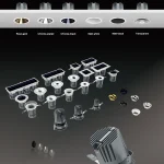 Yijia ceiling spotlight reflector options with multiple finishes and modular optical accessories