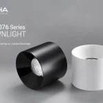 AC9076 surface mounted downlight with black and white anti glare cylinder design for commercial lighting