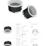 AC9161 fog proof downlight specifications for 170mm IP65 round recessed model