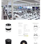AC9197 high ceiling downlight airport application with 180mm 200mm and 240mm high lumen anti glare models