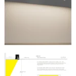 AC9293 LED wall wash lamp installation layout and wall washer ratio diagram