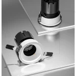 AC9294 anti glare ceiling spotlight with round trim and deep recessed optical structure
