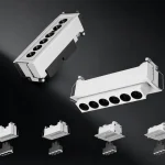AC9347 grille spotlight supplier China series with 25 degree adjustable recessed modular design