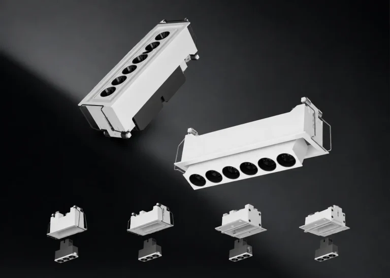 AC9347 grille spotlight supplier China series with 25 degree adjustable recessed modular design