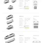 AC9347 grille spotlight supplier China wide specifications for 3-head 6-head and 12-head recessed models