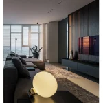AC9349 optical grille spotlight application in modern interior ceiling lighting project