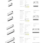 AC9349 optical grille spotlight specifications for 5-head 6-head 10-head and 12-head recessed models