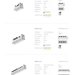 AC9352 rotating grille spotlight round anti-glare cup specifications for 2-head 4-head and 8-head recessed models