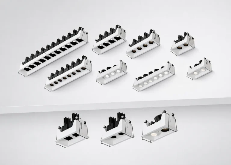 AC9352 rotating grille spotlight series with round and square anti-glare cup options