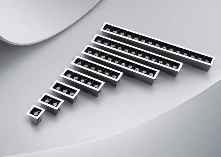 IS3300 square linear spotlight series with multiple recessed anti-glare configurations