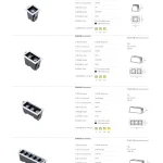 IS3300 square linear spotlight specifications for 1-hole 2-hole 3-hole and 5-hole recessed models