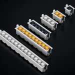 IS3303 wide beam linear spotlight series with GR intelligent optics and multiple recessed configurations
