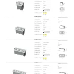 IS3303 wide beam linear spotlight specifications for 1-hole 2-hole 3-hole and 5-hole recessed models