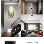 KX3062 multi head adjustable ceiling spotlight used in modern residential interior lighting