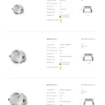 KX3085 bright moon downlight 90 degree specifications for 75mm 95mm and 130mm recessed round models