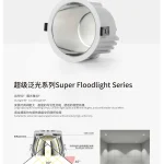 KX3085 bright moon downlight super floodlight series with 90 degree output 40 degree cut-off and UGR less than 19