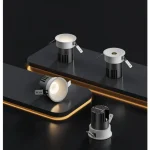 KX3168 recessed spotlight modern architectural lighting display with anti glare design in black and white finish