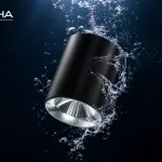 KX3182 ceiling cylinder downlight IP65 waterproof black surface mounted downlight for high ceiling commercial lighting
